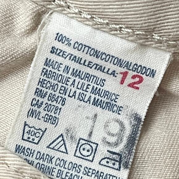 Tommy Hilfiger Women's Preppy Straight Leg Pants 12 Tan Khaki Cotton Normcore - Picture 10 of 11